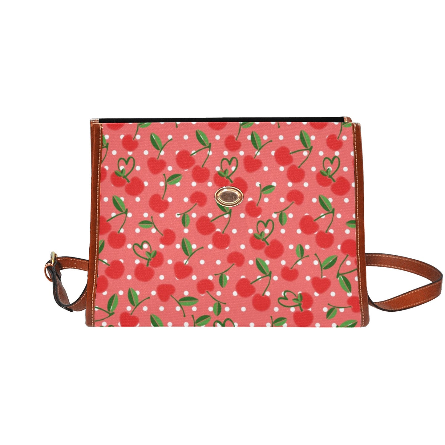 02-01 Waterproof Canvas Bag-Brown (All Over Print) (Model 1641)