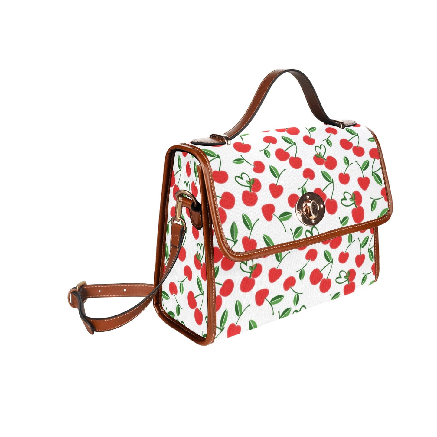 03-01 Waterproof Canvas Bag-Brown (All Over Print) (Model 1641)