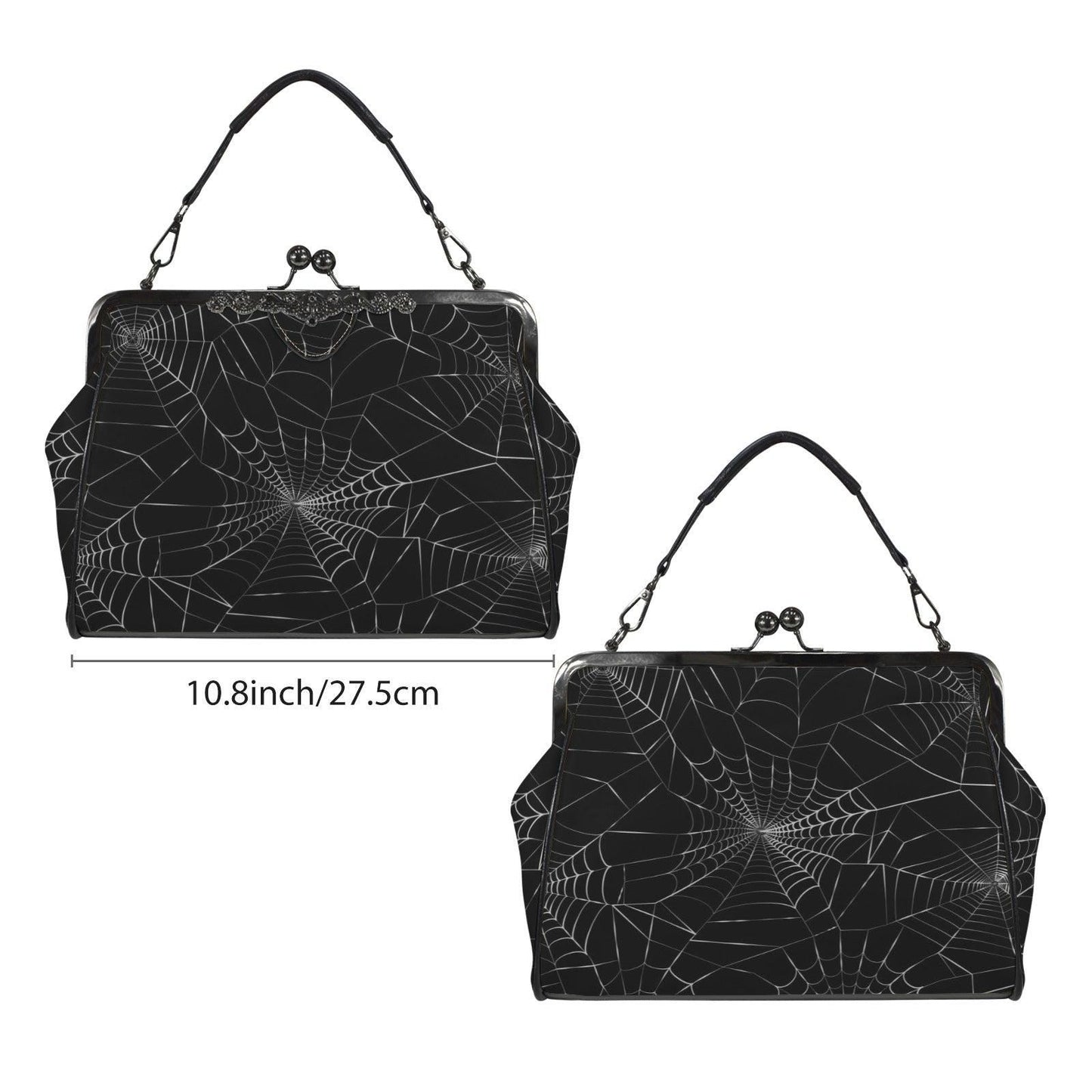 Spiderweb Gothic Bag, Web Purse, Dark Spider Clutch, Halloween Crossbody Satchel, Mystical Gothic Handbag, Occult Spider Bag, Spooky Gift