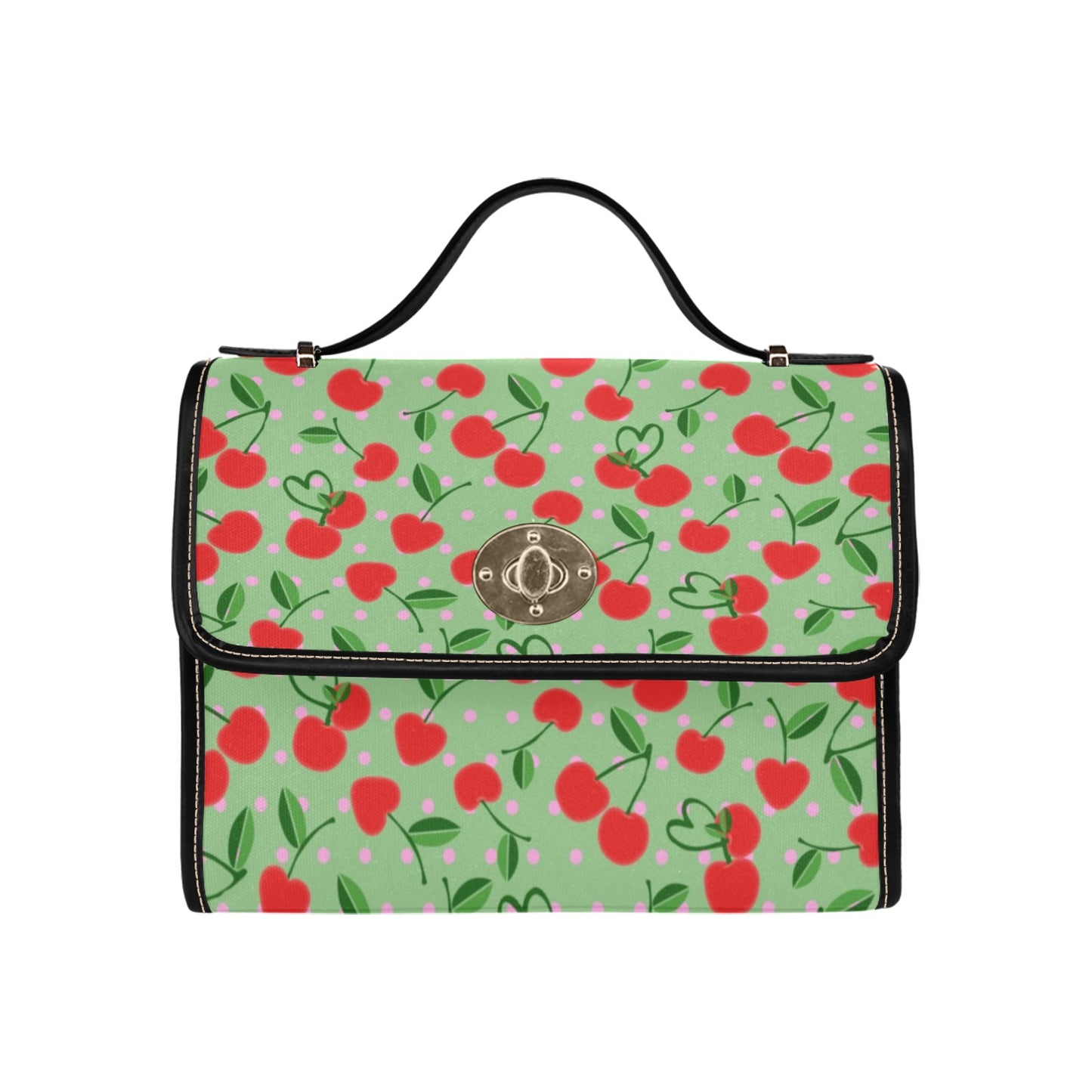04-01 Waterproof Canvas Bag-Black (All Over Print) (Model 1641)