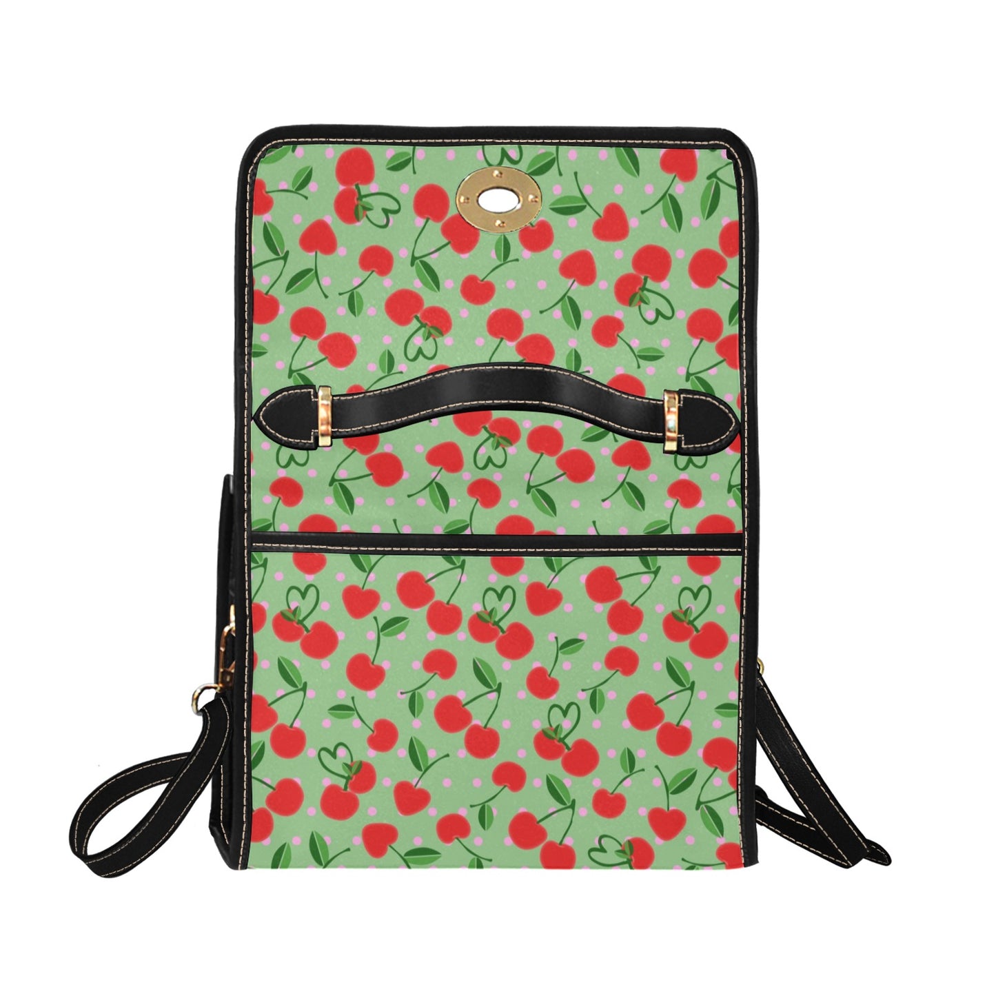04-01 Waterproof Canvas Bag-Black (All Over Print) (Model 1641)