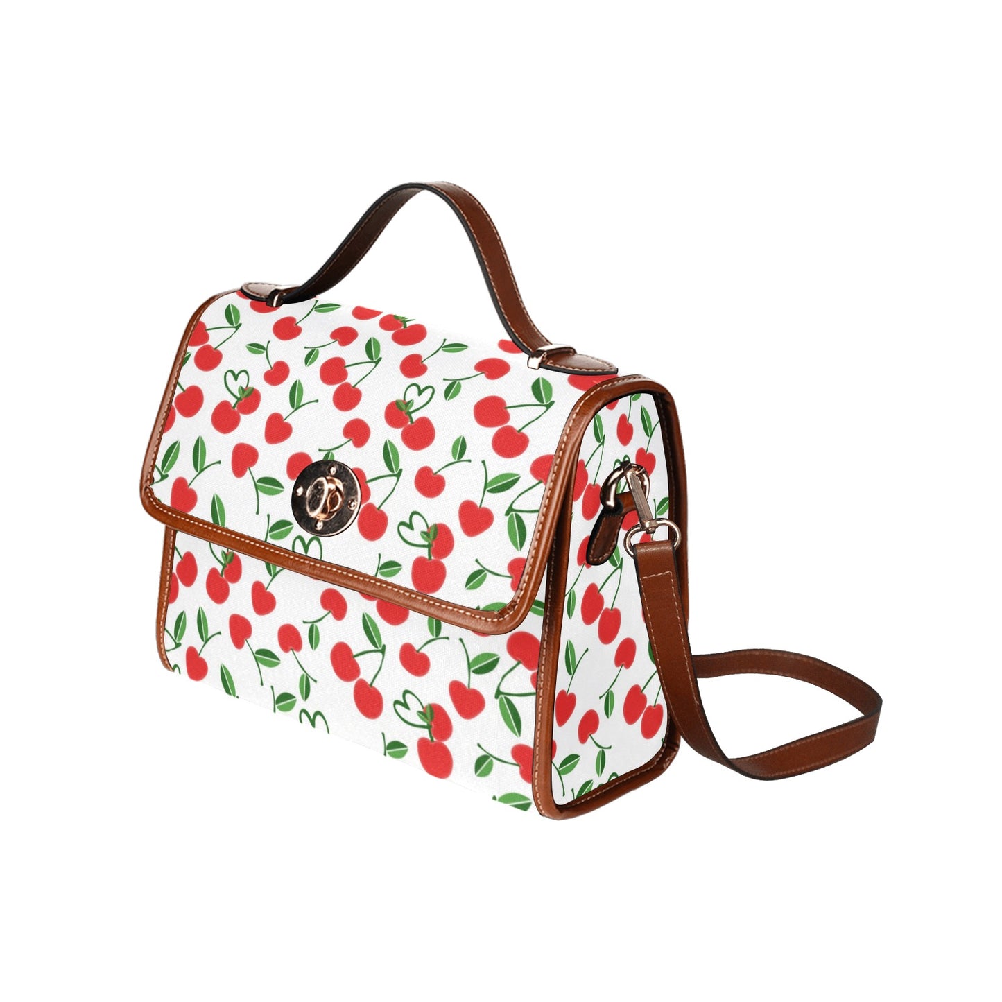 03-01 Waterproof Canvas Bag-Brown (All Over Print) (Model 1641)
