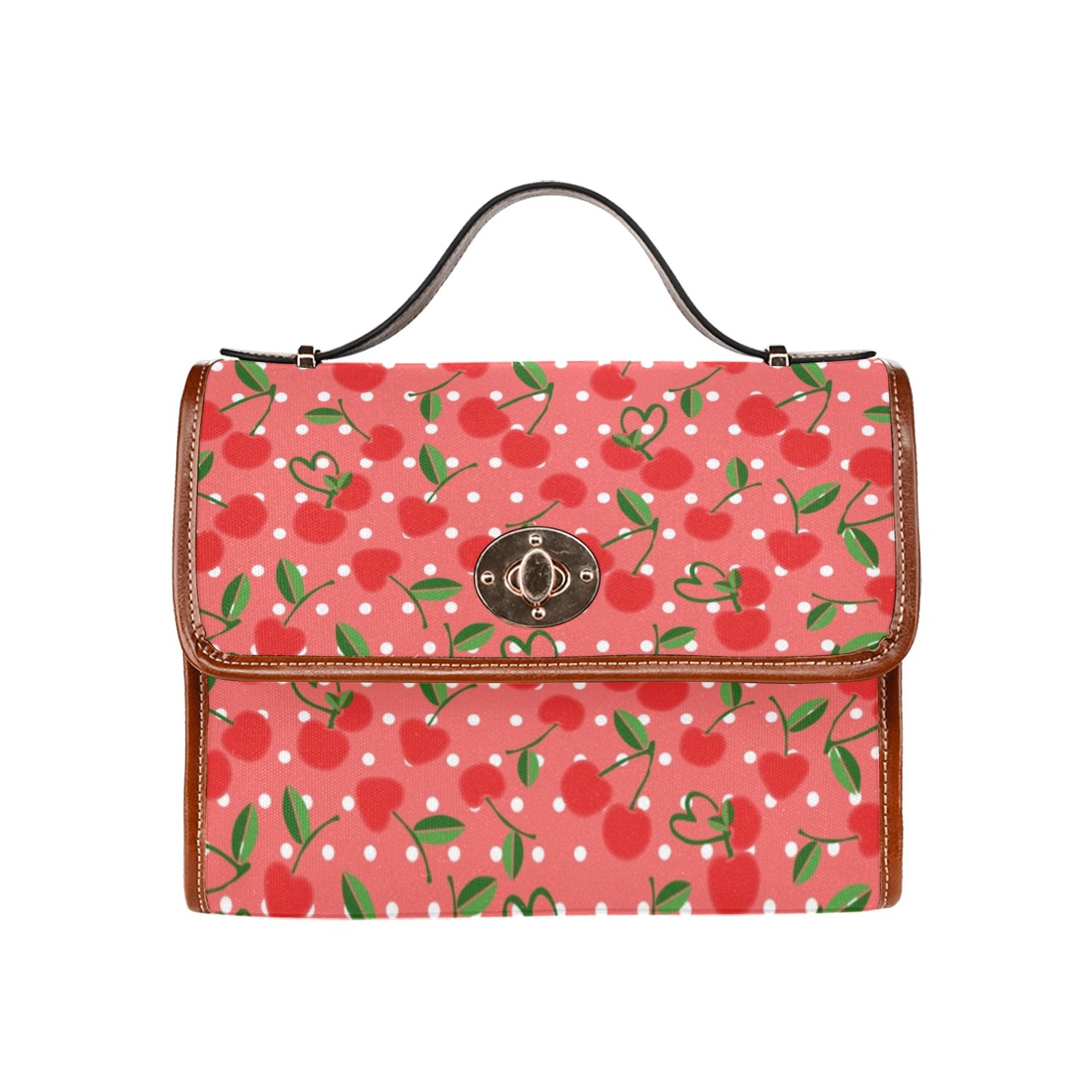 02-01 Waterproof Canvas Bag-Brown (All Over Print) (Model 1641)