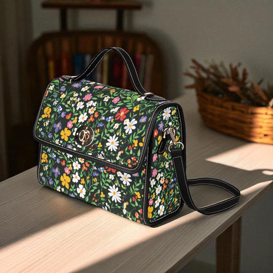 Colorful Wildflower Meadow Bag, Cottagecore Floral Spring Tote, Nature Lover Aesthetic Handbag, Botanical Garden Purse, Cheerful Gift Idea