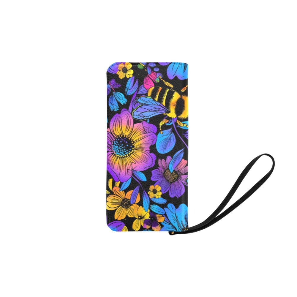 bumblebee-retro-2 Women's Clutch Purse (Model 1637)