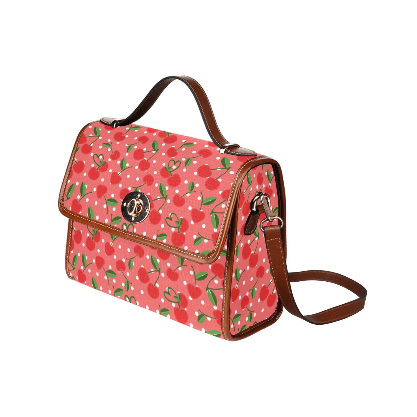 02-01 Waterproof Canvas Bag-Brown (All Over Print) (Model 1641)