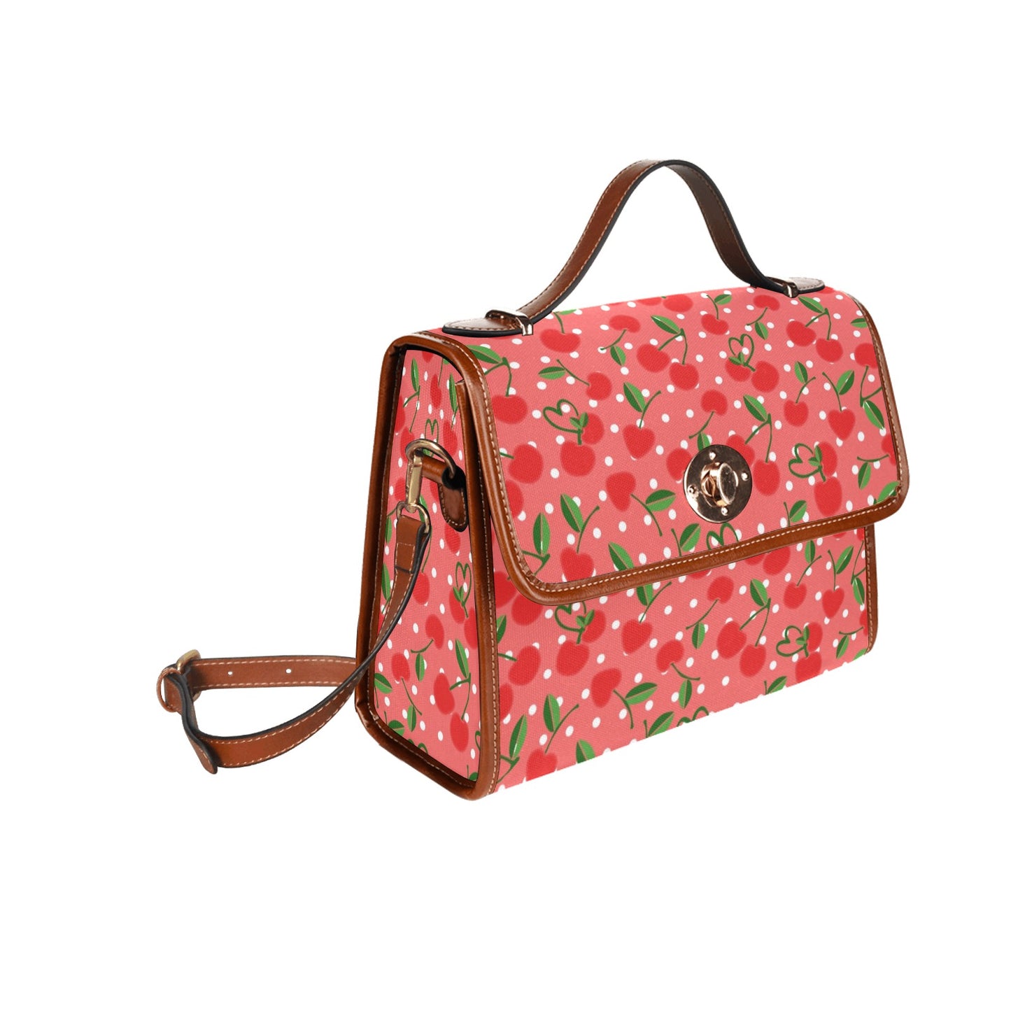 02-01 Waterproof Canvas Bag-Brown (All Over Print) (Model 1641)