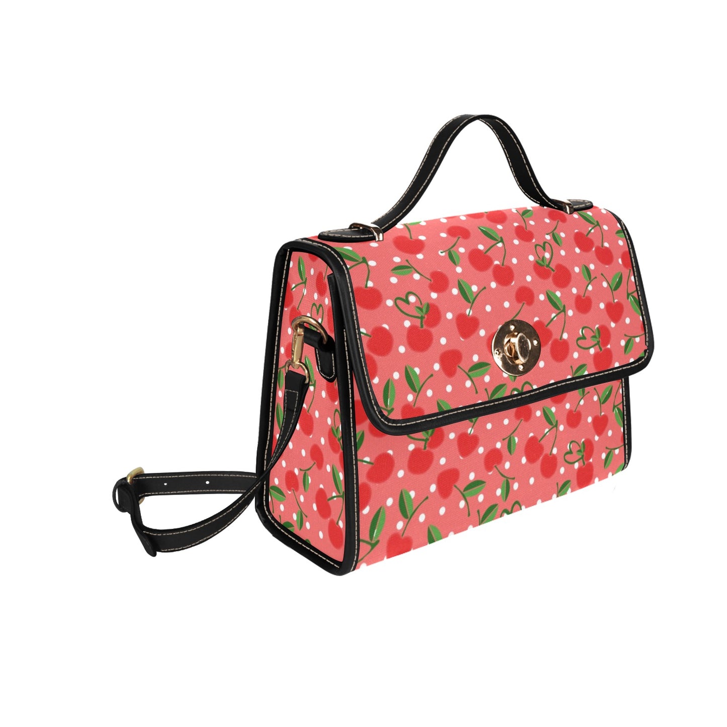 02-01 Waterproof Canvas Bag-Black (All Over Print) (Model 1641)