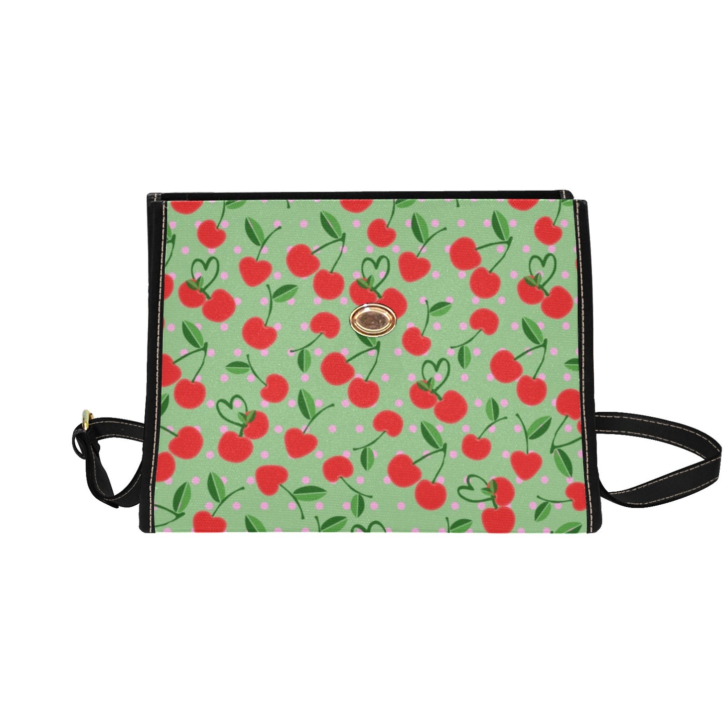 04-01 Waterproof Canvas Bag-Black (All Over Print) (Model 1641)