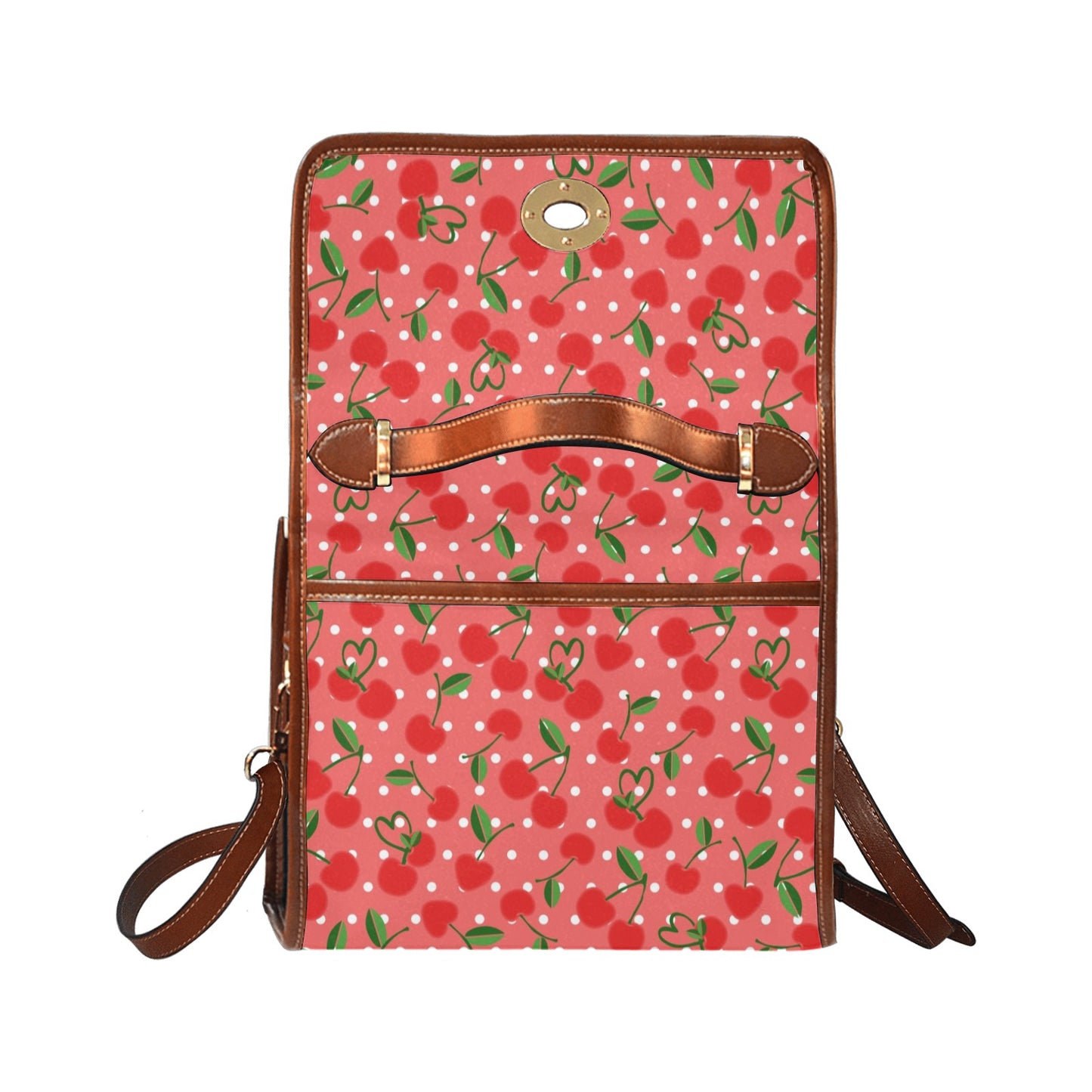 02-01 Waterproof Canvas Bag-Brown (All Over Print) (Model 1641)