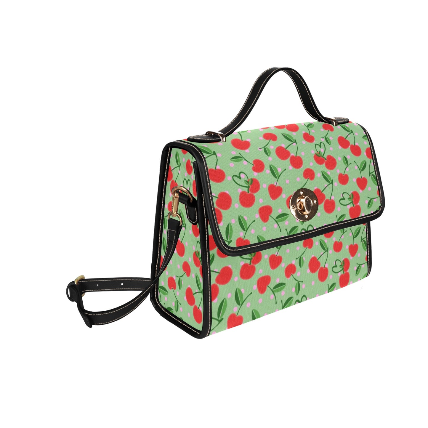 04-01 Waterproof Canvas Bag-Black (All Over Print) (Model 1641)