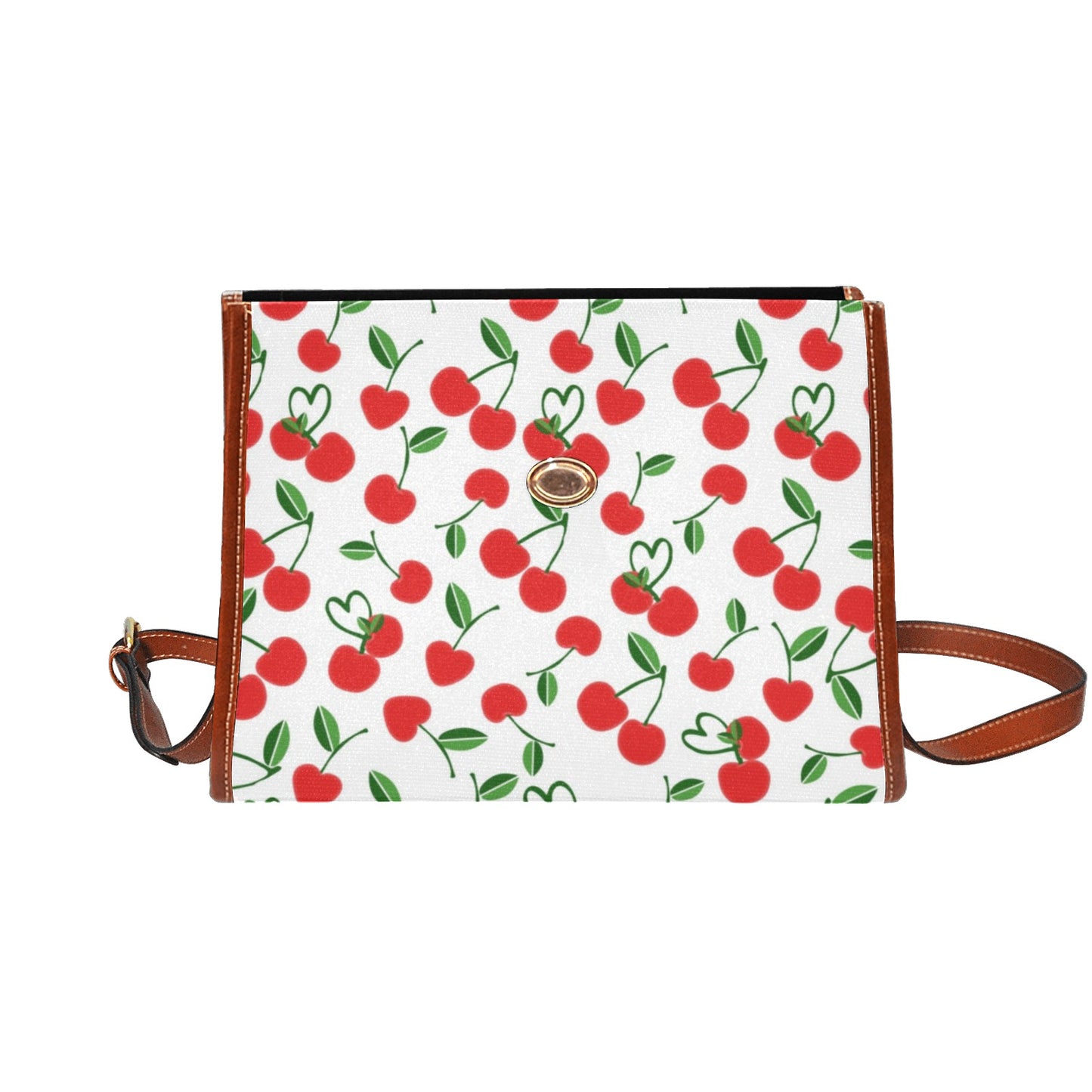 03-01 Waterproof Canvas Bag-Brown (All Over Print) (Model 1641)