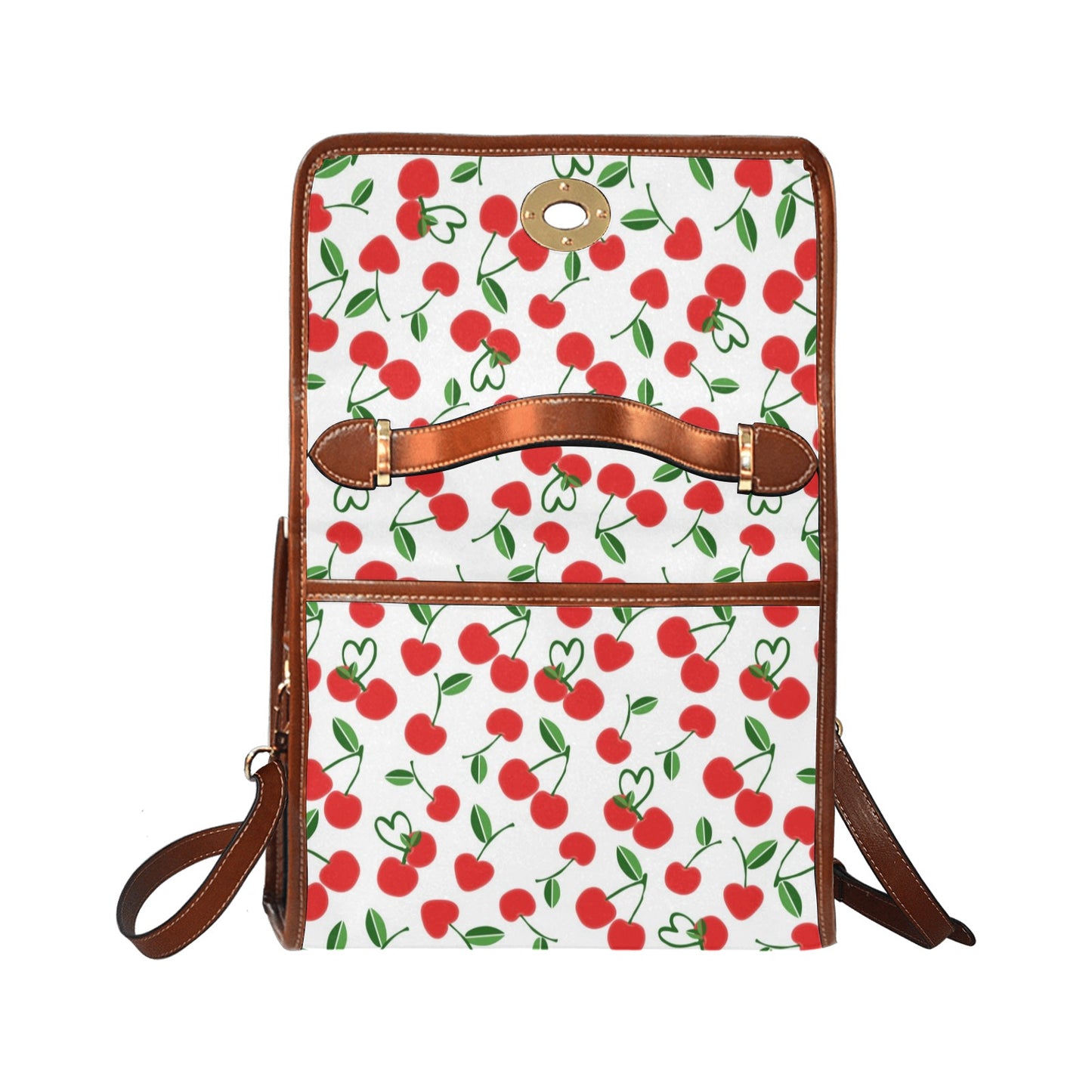 03-01 Waterproof Canvas Bag-Brown (All Over Print) (Model 1641)