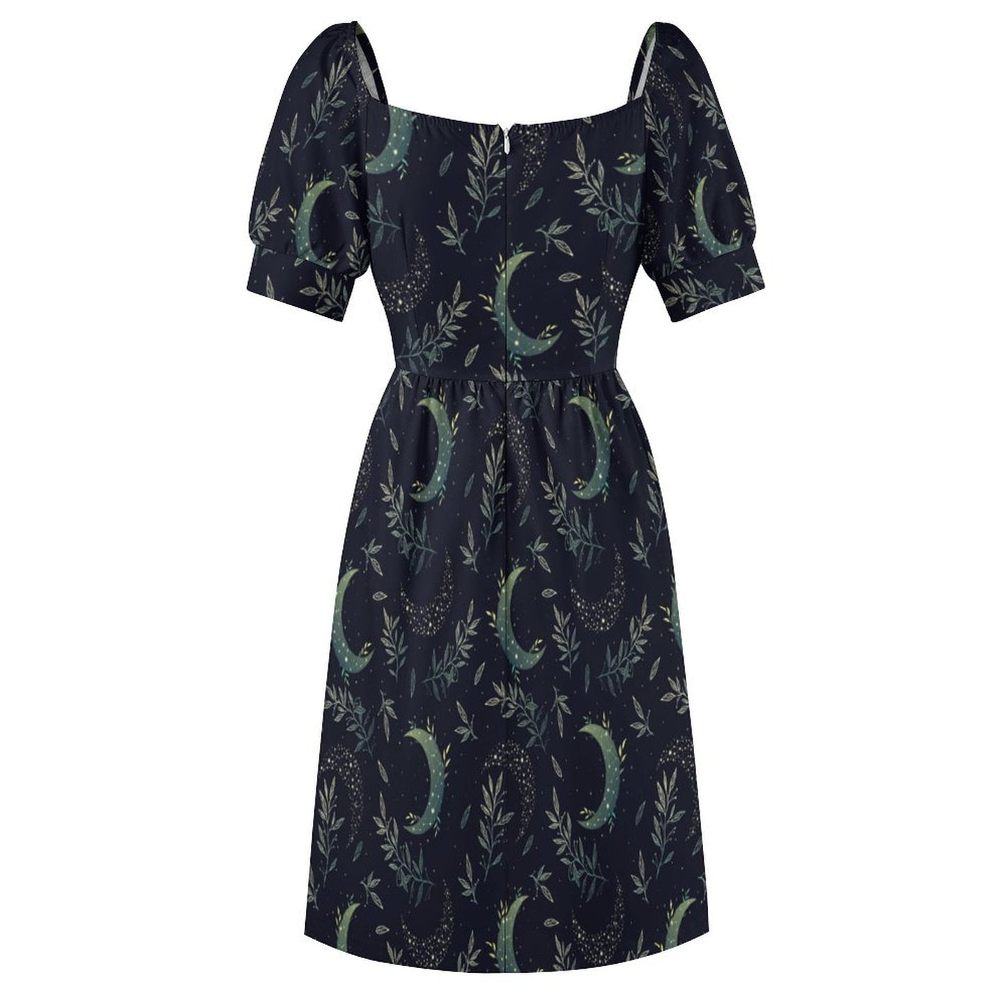 Dress Sweetheart Neck Puff Sleeve Mini Dress