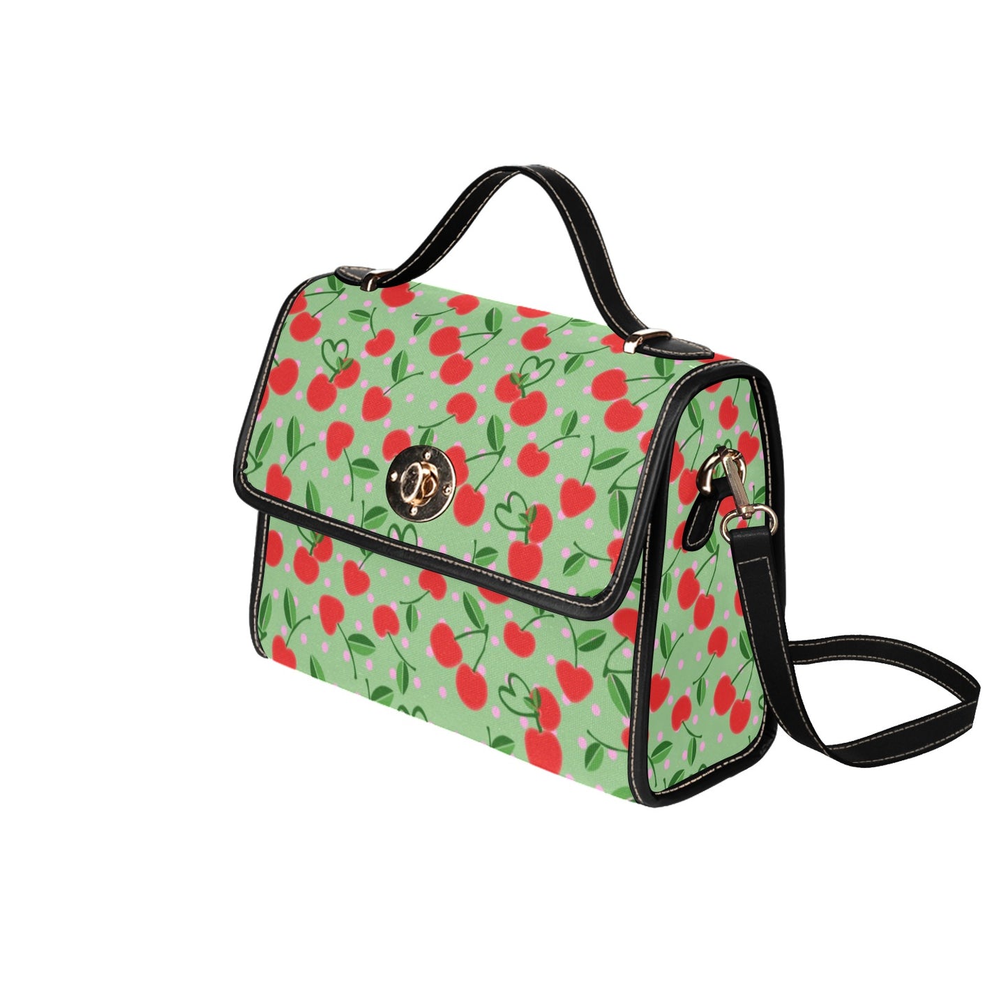 04-01 Waterproof Canvas Bag-Black (All Over Print) (Model 1641)