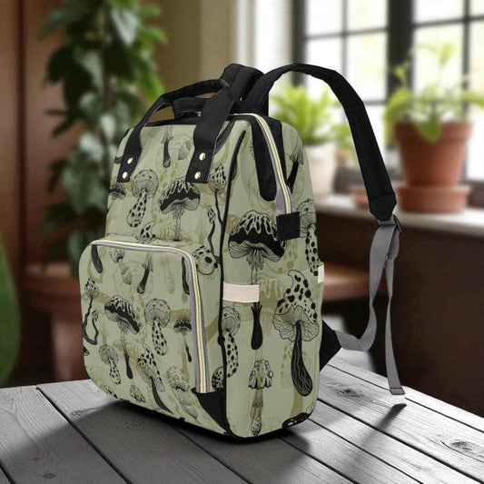 Mushroom Backpack Diaper Nappy Bag Mushroom Baby Forestcore Nursery Cottagecore Baby Goblincore Baby Mushroom Bag Scandi Baby Toadstool Baby