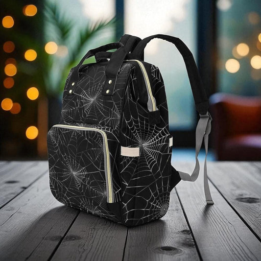 Spider Webb Occult Backpack Goth Baby Stuff Goth Baby Bag Creepy Cute Pastel Witchy Nappy Bag Spooky Emo Diaper Bag Witchy Mom Baby Gear