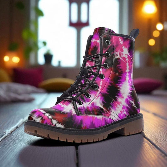 Pastel Glitter Boots, Blue Speckled Combat Shoes, Fairy Grunge Lace Up Ankle Boots