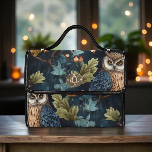 Owl Forest Handbag, Witchy Owl Purse, Cottagecore Woodland Bag, Nature Gift