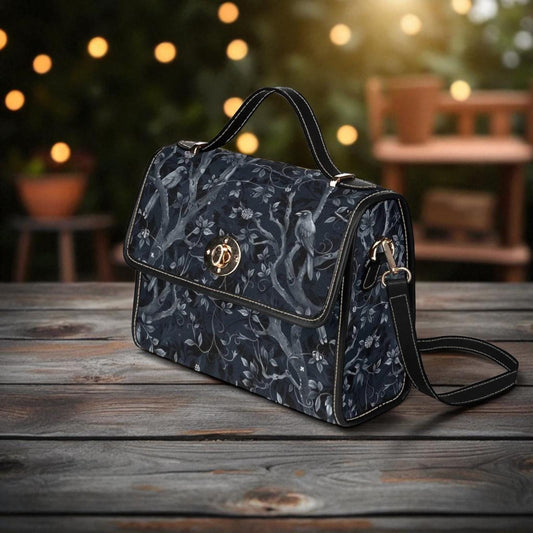 Dark Woodland Bird Handbag, Gothic Forest Purse, Cottagecore Gift for Her