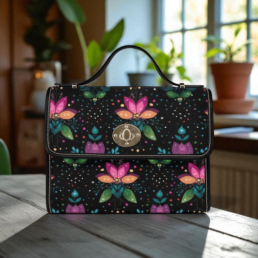 Mystical Butterfly Floral Bag, Fantasy Crossbody Purse, Colorful Fairycore Tote, Magical Flower Handbag, Whimsical Accessories, Fairy Gifts