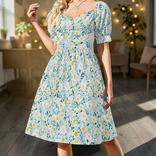 Prairie Sundress, Milkmaid Dress, Farmers Market Outfit, Country Weekend Dress