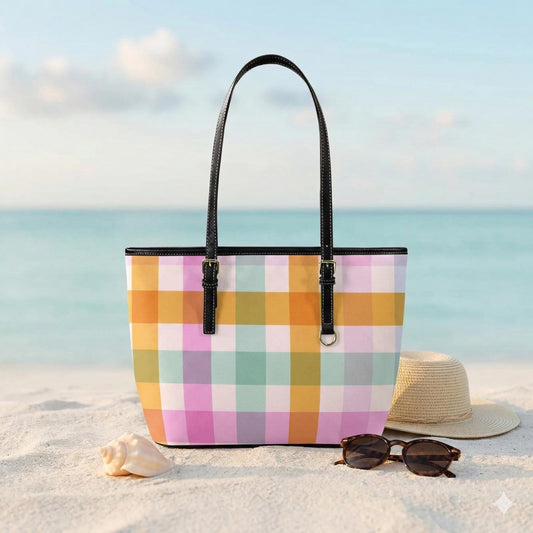 Floral Beach Tote Bag, Pastel Daisy Shoulder Bag, Cute Summer Carryall Purse