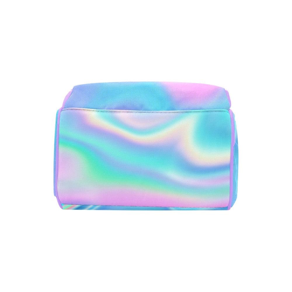Iridescent Diaper Bag Backpack, Baby Travel Bag, Mom Backpack, Stroller Organizer