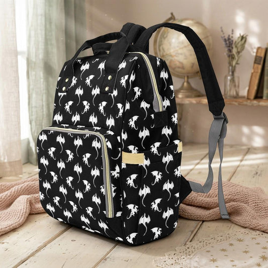 Dragon Print Diaper Backpack