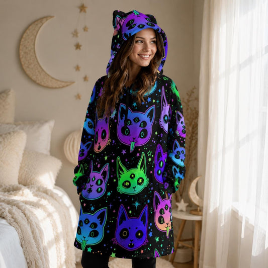 Neon Hooded Blanket Hoodie