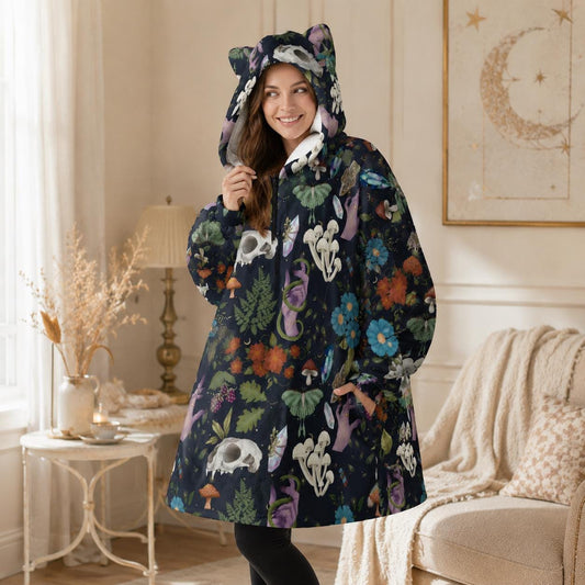Dark Cottagecore Blanket Hoodie
