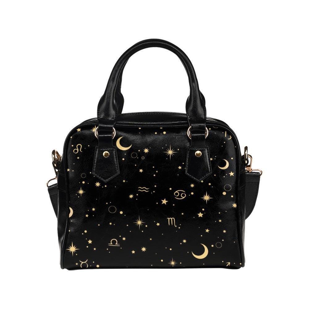 Astrology Zodiac Satchel, Celestial Signs Handbag, Witchy Purse