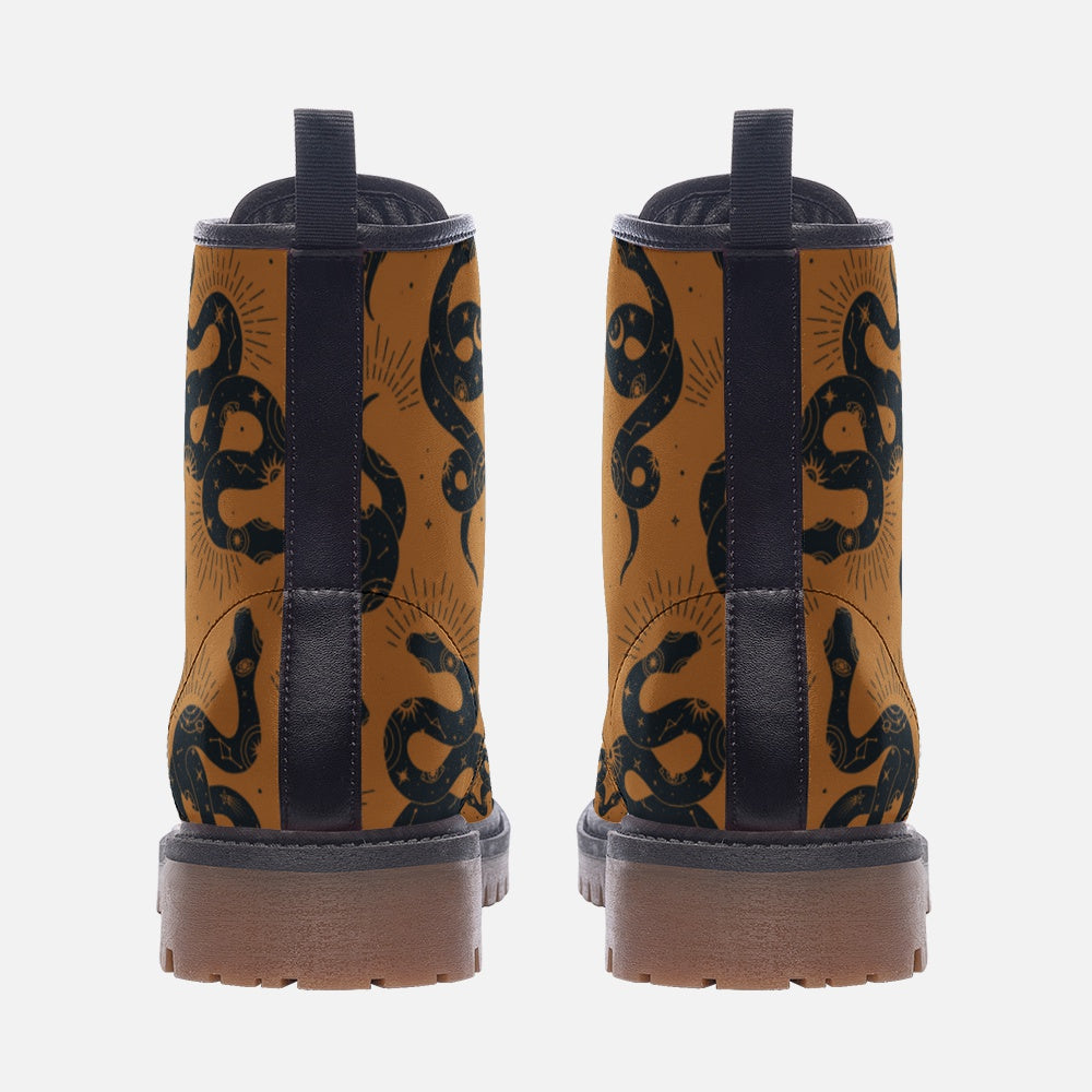 Witchy Snakes Vegan Leather Unisex Boots
