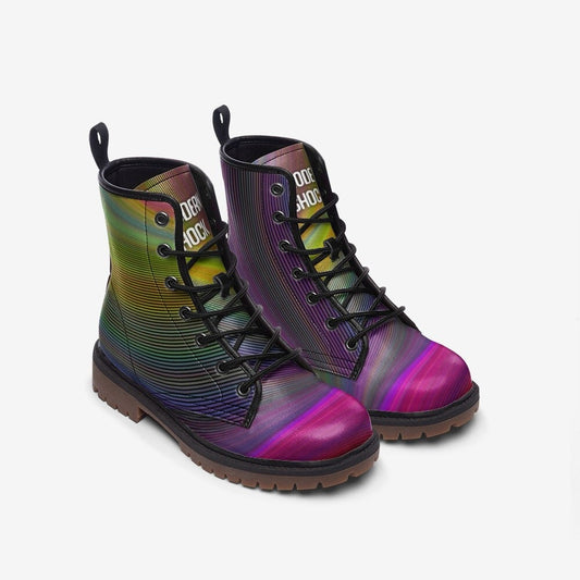 Rainbow Spectrum Vegan Leather Unisex Boots