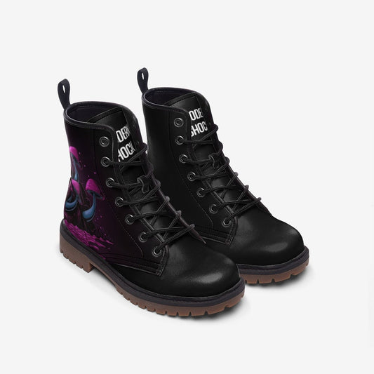 Magic Mushrooms Vegan Leather Unisex Boots