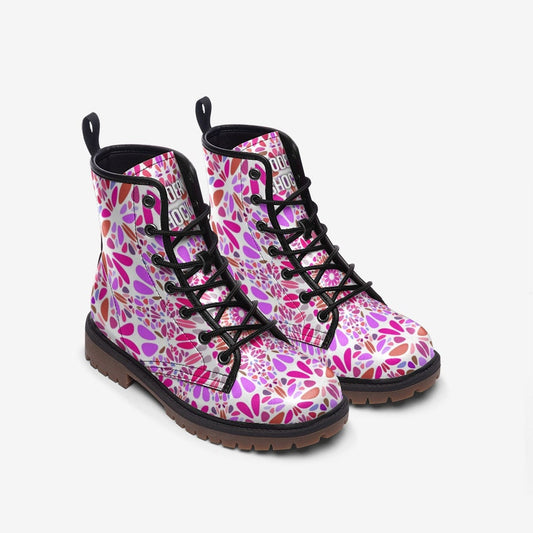 Trippy Mandala Vegan Leather Unisex Boots