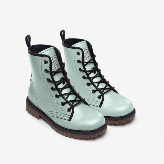 Blue Baby Pastel Vegan Leather Unisex Boots