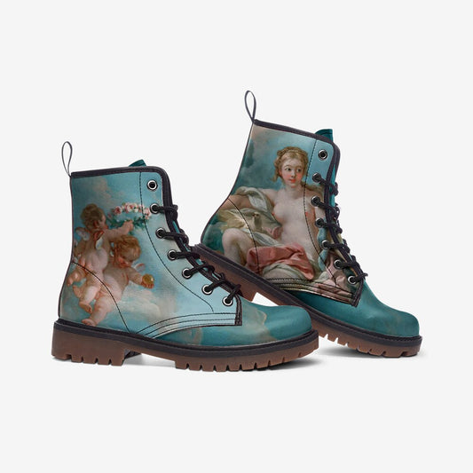 Venus and Vulcan by François Boucher Vegan Leather Unisex Boots