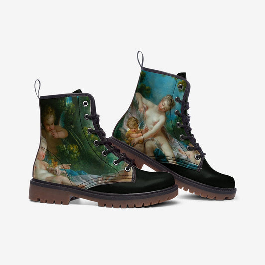 François Boucher Venus Consoling Love Vegan Leather Unisex Boots