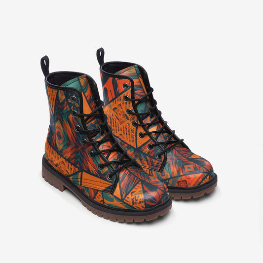Ethnic Tribal Vegan Leather Unisex Boots
