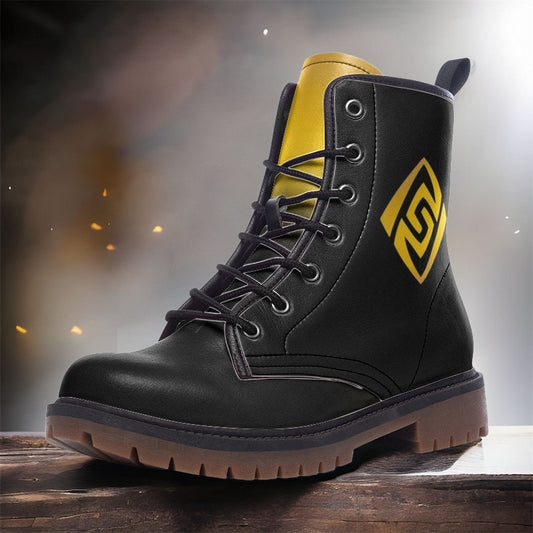 Genshin Impact Geo Vegan Leather Unisex Boots