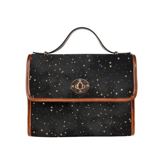 Witch Canvas Satchel bag, Dark Faecore Witchcore Cross Body purse, Canvas Witch Handbag, Mystical Fairy Mushrooms Boho Purse