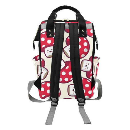 Kawaii Mushroom Backpack Diaper Nappy Baby Forestcore Nursery Cottagecore Baby Goblincore Baby Mushroom Bag Scandi Baby Toadstool Baby