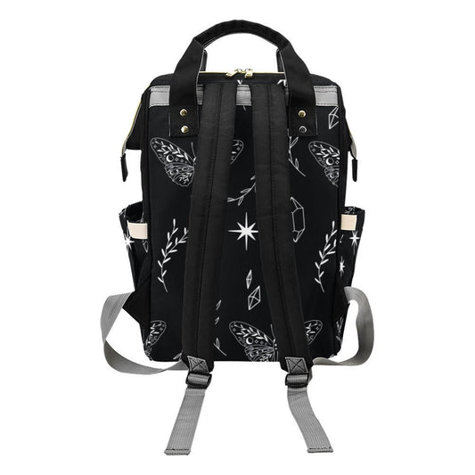 Celestial Diaper Bag | Diaper Backpack | Cottagecore Diaper Bag | Witchy Diaper Bag | Gothic Diaper Bag | Spiritual Diaper Bag | Star
