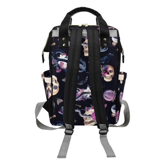 Baby Goth Skull Diaper Nappy Bag Goth Baby Bag Goth Backpack Goth Purse Goth Baby Stuff Gothic Baby Stuff Horror Spooky Nursery Skull Baby