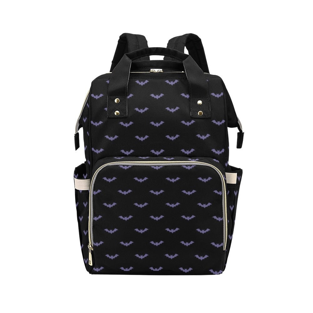 Purple Bat Pastel Backpack Goth Baby Stuff Goth Baby Bag Creepy Cute Pastel Witchy Nappy Bag Spooky Emo Diaper Bag Witchy Mom Baby Gear