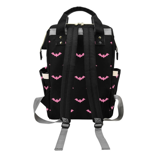 Pink Bat Pastel Backpack Goth Baby Stuff Goth Baby Bag Creepy Cute Pastel Witchy Nappy Bag Spooky Emo Diaper Bag Witchy Mom Baby Gear