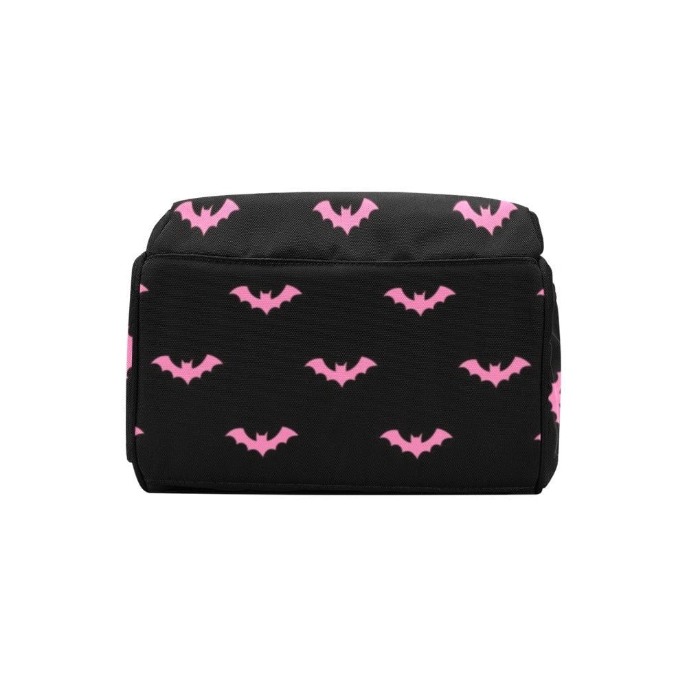 Pink Bat Pastel Backpack Goth Baby Stuff Goth Baby Bag Creepy Cute Pastel Witchy Nappy Bag Spooky Emo Diaper Bag Witchy Mom Baby Gear