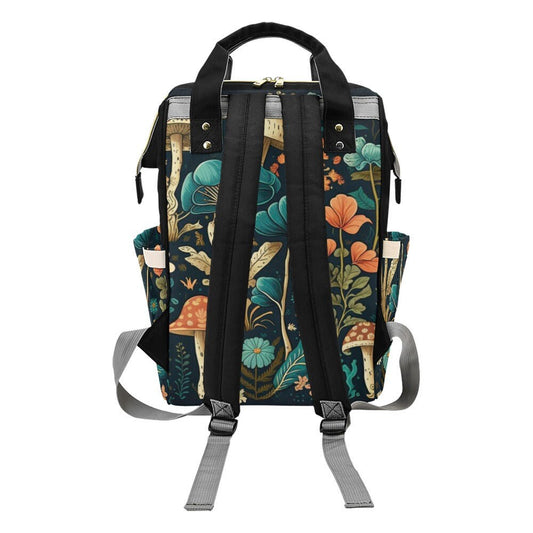 Vintage Woodland Diaper Bag, Dark Nature Diaper Backpack, Dark Forestcore Baby Bag, Witchy Diaper Bag, Naturalist Baby Bag Goblincore Diaper