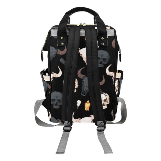 Baby Goth Skull Diaper Nappy Bag Goth Baby Bag Goth Backpack Goth Purse Goth Baby Stuff Gothic Baby Stuff Horror Spooky Nursery Skull Baby